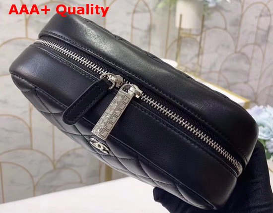 Chanel Small Cosmetic Purse in Black Lambskin Replica