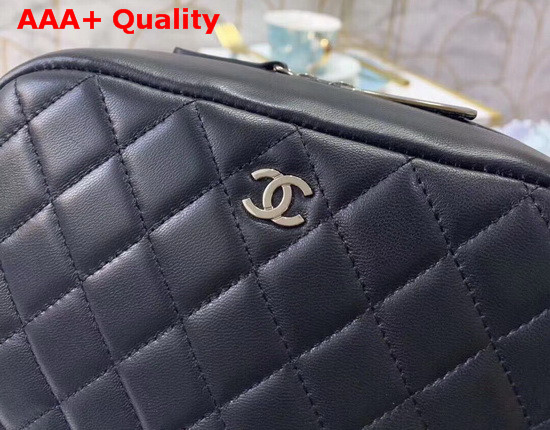 Chanel Small Cosmetic Purse in Black Lambskin Replica