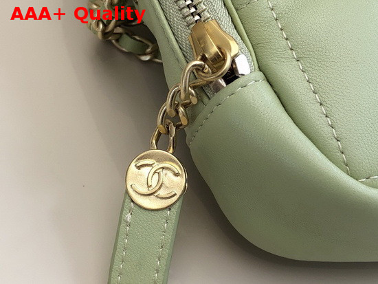 Chanel Small Diamond Bag Green Lambskin and Gold Tone Metal AS2201 Replica