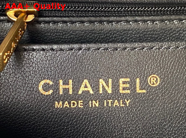 Chanel Small Flap Bag Black Lambskin and Enamel AS3432 Replica