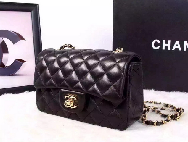 Chanel Small Flap Bag Black Lambskin for Sale