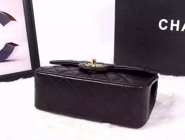 Chanel Small Flap Bag Black Lambskin for Sale