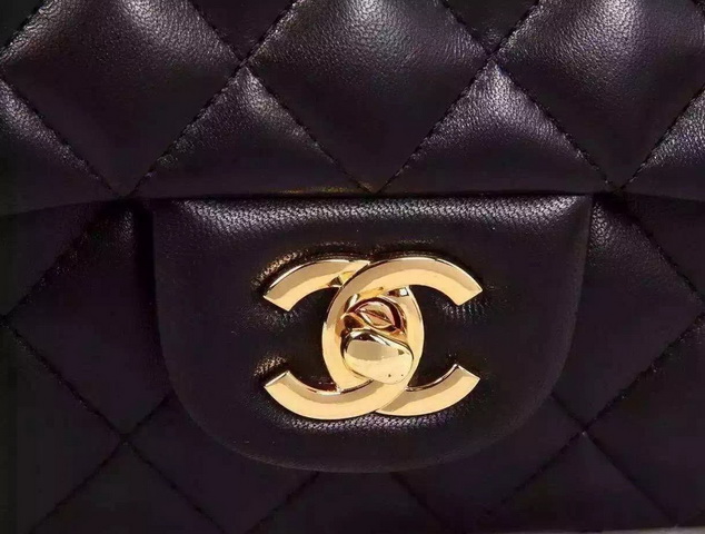 Chanel Small Flap Bag Black Lambskin for Sale