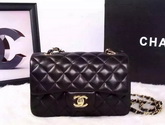 Chanel Small Flap Bag Black Lambskin for Sale