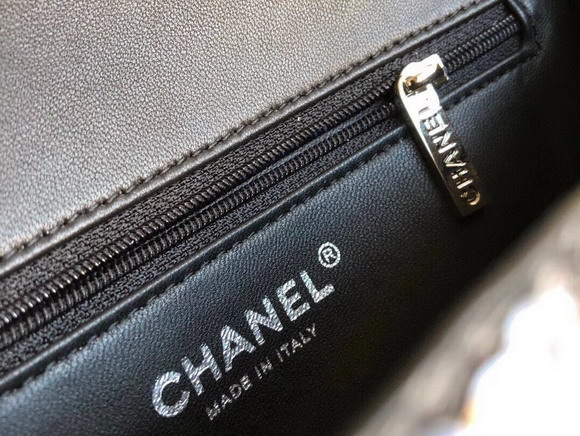 Chanel Small Flap Bag Black Sequins