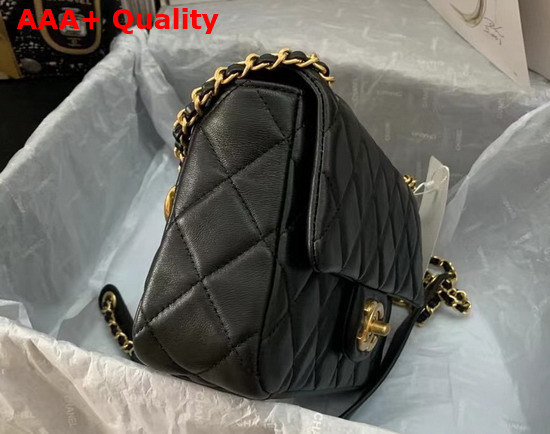 Chanel Small Flap Bag Lambskin Black Ref AS3110 Replica