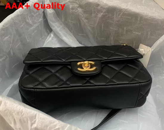 Chanel Small Flap Bag Lambskin Black Ref AS3110 Replica