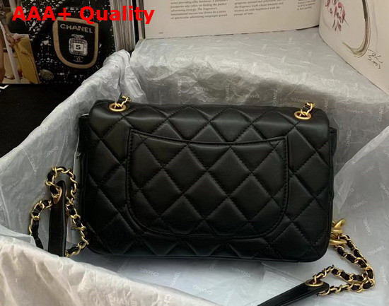 Chanel Small Flap Bag Lambskin Black Ref AS3110 Replica