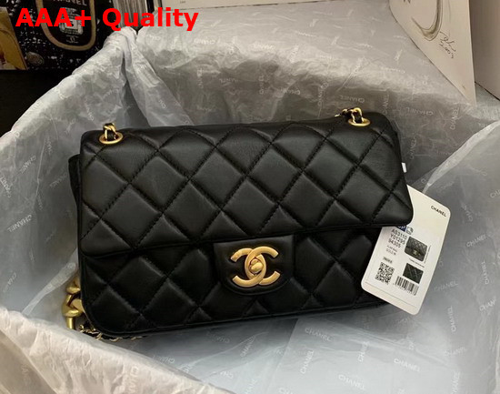 Chanel Small Flap Bag Lambskin Black Ref AS3110 Replica