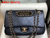 Chanel Small Flap Bag Lambskin Gold Tone Metal Black AS1466 Replica