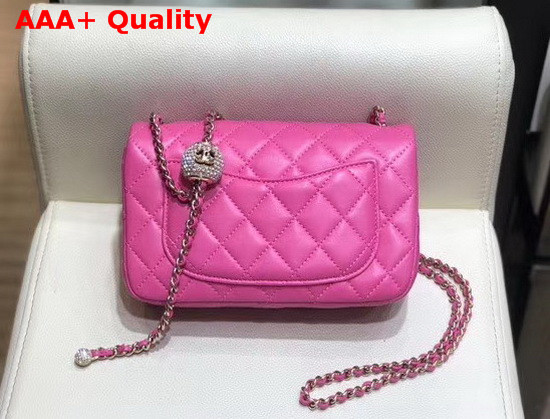 Chanel Small Flap Bag Lambskin Gold Tone Metal Pink AS1787 Replica