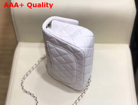 Chanel Small Flap Bag Lambskin Gold Tone Metal White AS1787 Replica