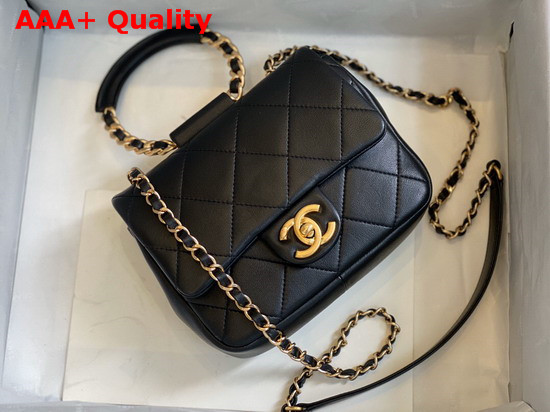 Chanel Small Flap Bag Lambskin and Gold Metal Black AS1357 Replica