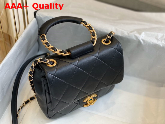 Chanel Small Flap Bag Lambskin and Gold Metal Black AS1357 Replica