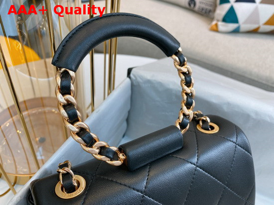 Chanel Small Flap Bag Lambskin and Gold Metal Black AS1357 Replica