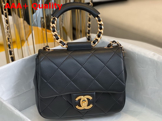 Chanel Small Flap Bag Lambskin and Gold Metal Black AS1357 Replica