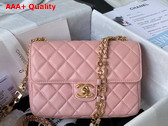 Chanel Small Flap Bag Pink Lambskin and Enamel AS3432 Replica