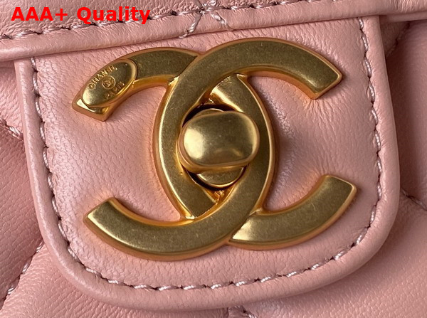 Chanel Small Flap Bag Pink Lambskin and Enamel AS3432 Replica