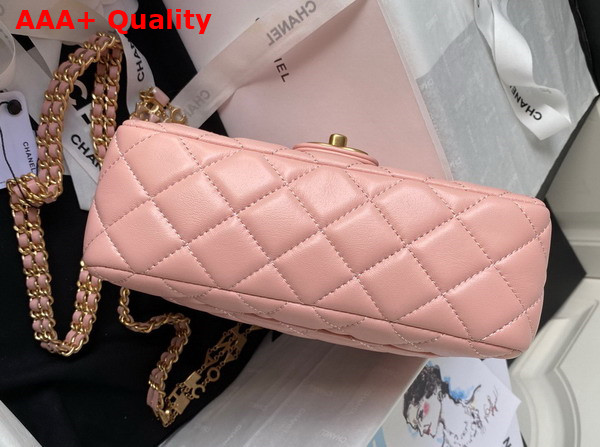 Chanel Small Flap Bag Pink Lambskin and Enamel AS3432 Replica