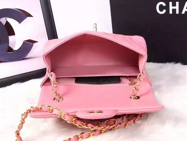 Chanel Small Flap Bag Pink Lambskin for Sale