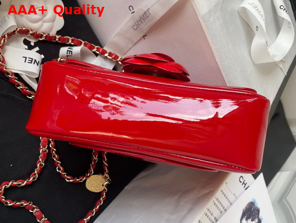 Chanel Small Flap Bag Red Patent Calfskin Gold Tone Metal AS4388 Replica