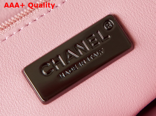 Chanel Small Flap Bag Sequins and Black Metal Pink and Black AS4561 Replica