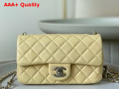 Chanel Small Flap Bag in Beige Lambskin AS1787 Replica