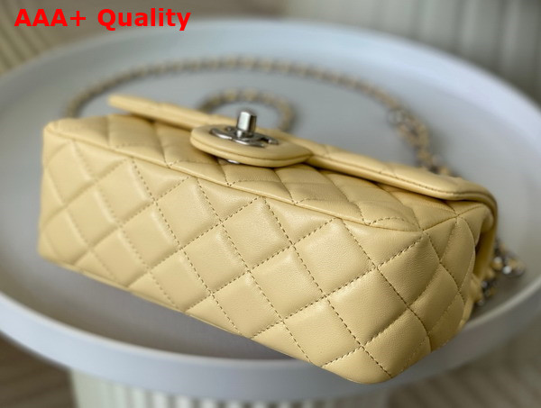 Chanel Small Flap Bag in Beige Lambskin AS1787 Replica