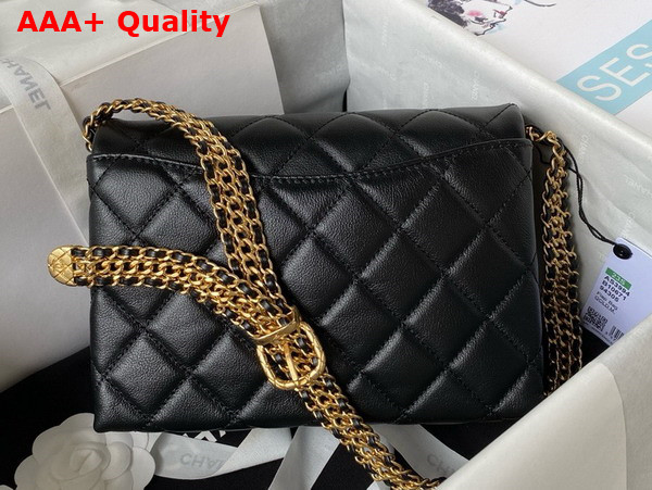 Chanel Small Flap Bag in Black Calfskin AS3994 Replica