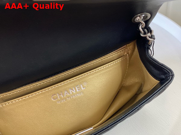 Chanel Small Flap Bag in Black Lambskin AS1787 Replica