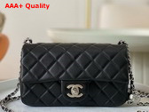 Chanel Small Flap Bag in Black Lambskin AS1787 Replica