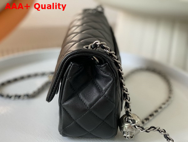 Chanel Small Flap Bag in Black Lambskin AS1787 Replica