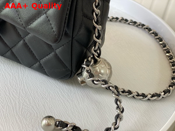 Chanel Small Flap Bag in Black Lambskin AS1787 Replica