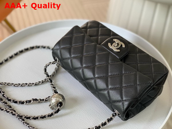 Chanel Small Flap Bag in Black Lambskin AS1787 Replica