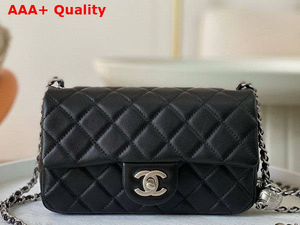 Chanel Small Flap Bag in Black Lambskin AS1787 Replica