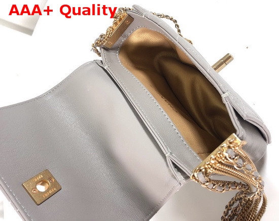 Chanel Small Flap Bag in Grey Lambskin AS2052 Replica