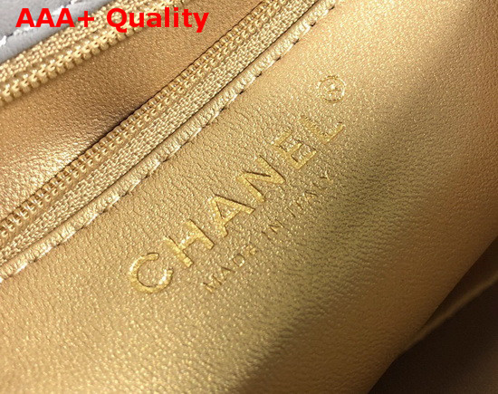 Chanel Small Flap Bag in Grey Lambskin AS2052 Replica