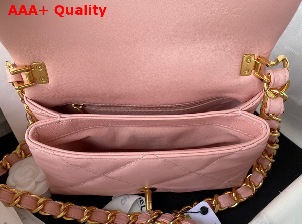 Chanel Small Flap Bag in Light Pink Lambskin Gold Tone Metal AS3498 Replica