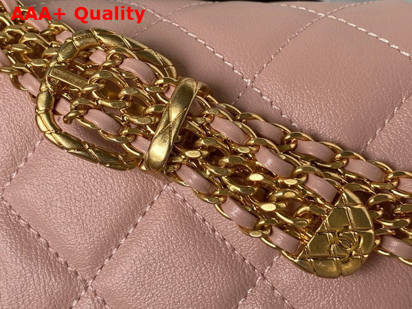 Chanel Small Flap Bag in Pink Calfskin AS3994 Replica