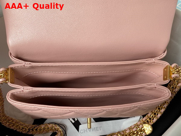 Chanel Small Flap Bag in Pink Calfskin AS3994 Replica