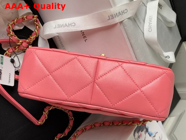 Chanel Small Flap Bag in Pink Lambskin Plexi Gold Tone Metal AS3986 Replica