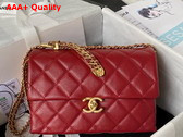 Chanel Small Flap Bag in Red Calfskin AS3994 Replica