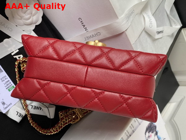 Chanel Small Flap Bag in Red Calfskin AS3994 Replica