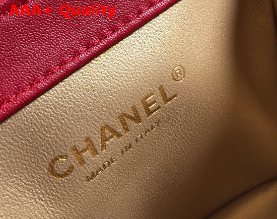 Chanel Small Flap Bag in Red Lambskin AS2052 Replica