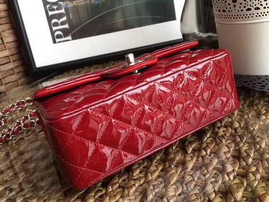 Chanel Small Flap Bag in Red Patent Leather