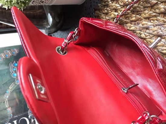 Chanel Small Flap Bag in Red Patent Leather