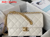 Chanel Small Flap Bag in White Calfskin AS3994 Replica