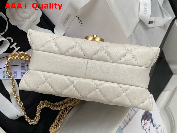 Chanel Small Flap Bag in White Calfskin AS3994 Replica