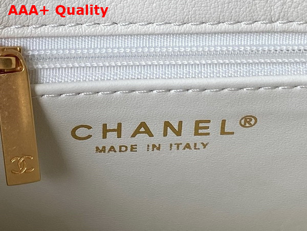 Chanel Small Flap Bag in White Calfskin AS3994 Replica