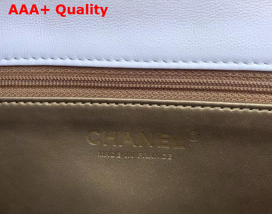 Chanel Small Flap Bag in White Lambskin Ref AS3110 Replica